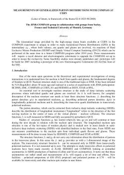 measurements of generalized parton distributions with compass at