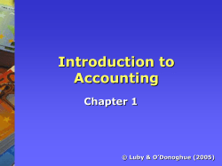 Introduction to Accounting