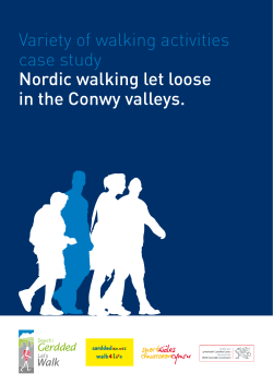 Variety of walking activities case study Nordic walking