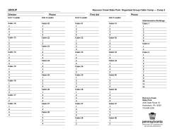 Camp 2 Organized Group Cabin Camp Roster ()