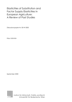 Elasticities of Substitution and Factor Supply - WPR