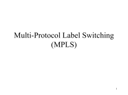 Multi-Protocol Label Switching (MPLS)