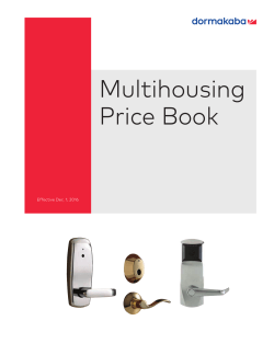 Multihousing Price Book