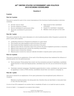 ap&reg; united states government and politics 2013 scoring guidelines