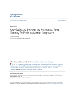 Knowledge and Power in the Mechanical Firm