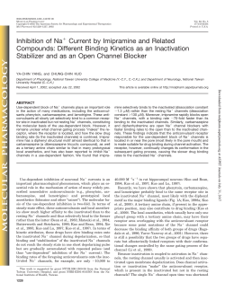 Inhibition of Na Current by Imipramine and Related Compounds