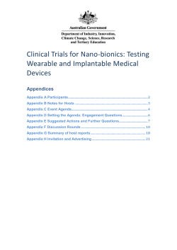 NanoClinicalTrials-Appendices - Department of Industry, Innovation