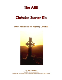 The AIBI Christian Starter Kit