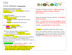 chemical reaction