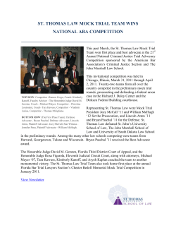 st. thomas law mock trial team wins national aba competition