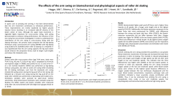 The effects of the arm swing on biomechanical and physiological