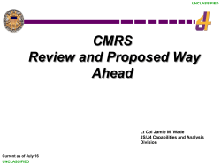 CMRS Review Initiatives