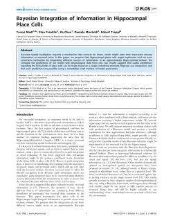 Bayesian Integration of Information in Hippocampal Place Cells