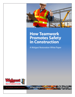 How Teamwork Promotes Safety in Construction