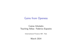 Gains from Openess