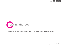 Closing The Loop: A Guide to Packaging Materials Flows and