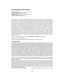 Two-Sided Search With Experts