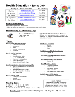 Health Education (P242)