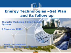 Energy Technologies - European Commission