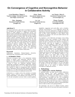 On Convergence of Cognitive and Non