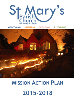 Welcoming inspiring engaging Sustaining Mission Action Plan 2015