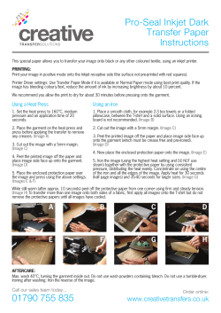 Inkjet Dark Instructions