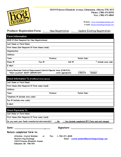 Could we make a form that producers could sign that would direct us