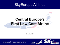 Sky Europe Airlines