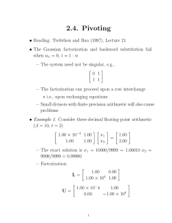 2.4. Pivoting