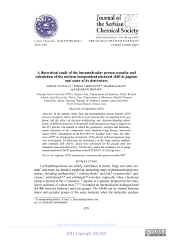 A theoretical study of the intramolecular proton transfer and