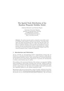 The Spatial Node Distribution of the Random