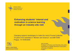 Enhancing students` interest and motivation in science learning