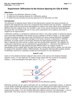 Lab 8: Introduction to Optics