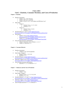 Chapter 6: Price Elasticity of Demand