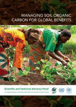 Managing Soil organic carbon for global benefitS