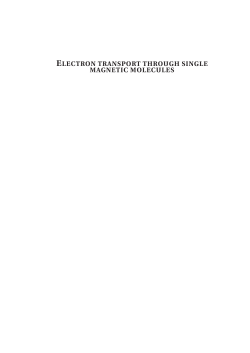 Electron transport through single magnetic molecules