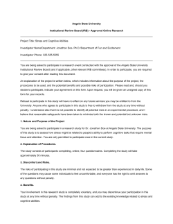 Informed Consent Template for Online Studies (de