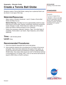 Create a Tennis Ball Globe