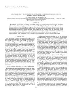 COMPLEMENTARY TRACE ELEMENT