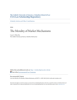 The Morality of Market Mechanisms