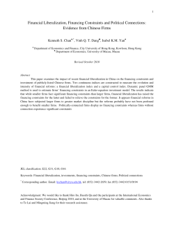 Evidence from Chinese Firms