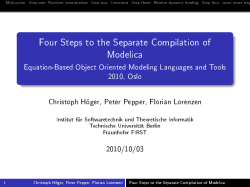 Four Steps to the Separate Compilation of Modelica