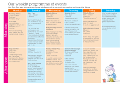 Speech and language Drop-in session 29 June and 27 July 1.30
