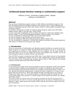 Title for USENIX Conference Paper - The Institute of Mathematics