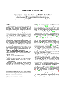 Low-Power Wireless Bus