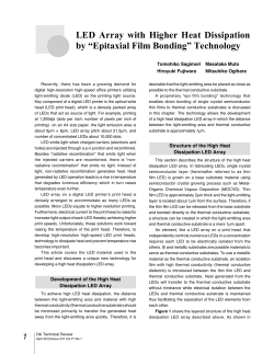 LED Array with Higher Heat Dissipation by &ldquo;Epitaxial Film