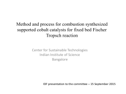 Method and process for combustion synthesized supported cobalt