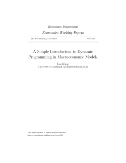 A Simple Introduction to Dynamic Programming in Macroeconomic