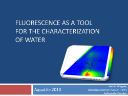 Fluorescence as a tool for the characterization of