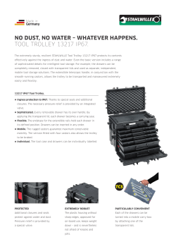 no dust, no water &ndash; whatever happens. tool trolley 13217